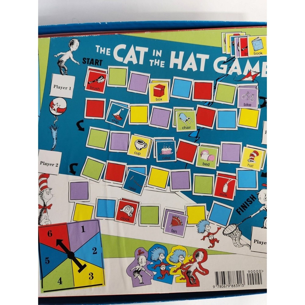 Dr Seuss The Cat In The Hat Board Game University 1996 Vintage -Excellent